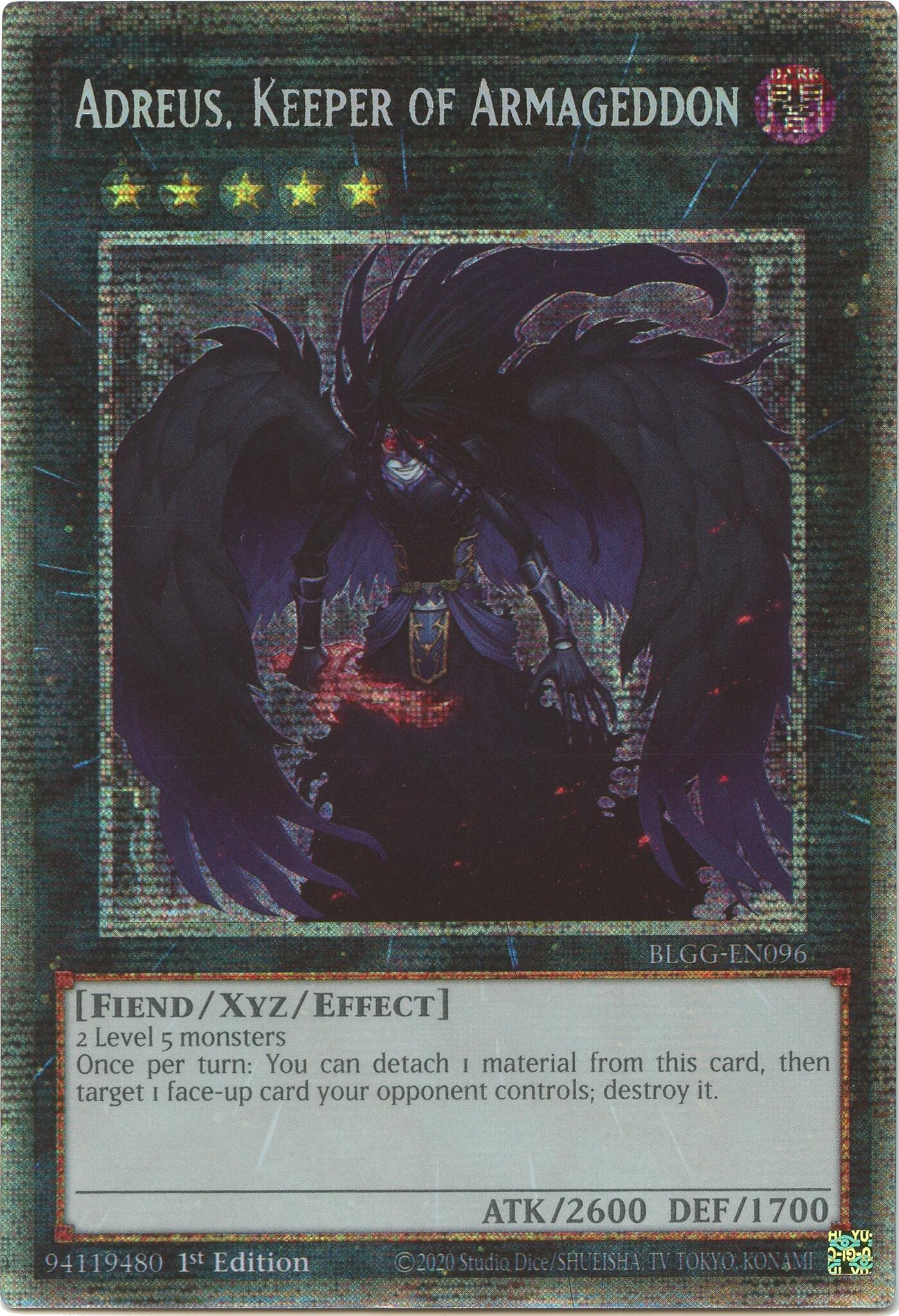 Adreus, Keeper of Armageddon (Starlight Rare) [BLGG-EN096] Starlight Rare | Galaxy Games LLC