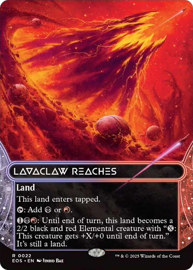 Lavaclaw Reaches (0022) (Borderless) [Edge of Eternities: Stellar Sights] | Galaxy Games LLC