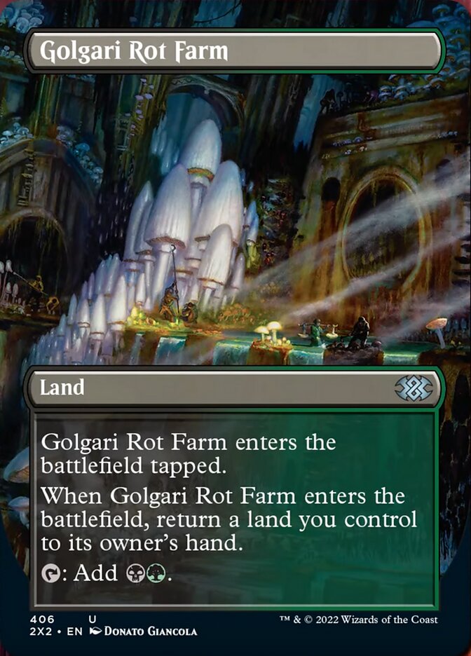 Golgari Rot Farm (Borderless Alternate Art) [Double Masters 2022] | Galaxy Games LLC