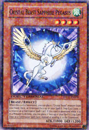 Crystal Beast Sapphire Pegasus [DT01-EN058] Common | Galaxy Games LLC