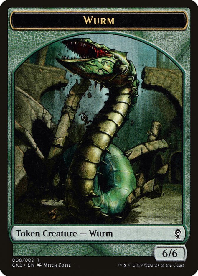 Saproling // Wurm Double-Sided Token [Ravnica Allegiance Guild Kit Tokens] | Galaxy Games LLC