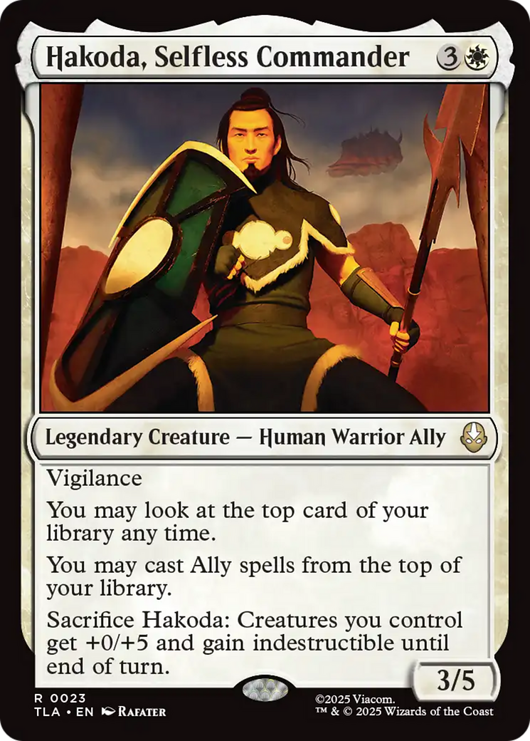 Hakoda, Selfless Commander [Avatar: The Last Airbender] | Galaxy Games LLC