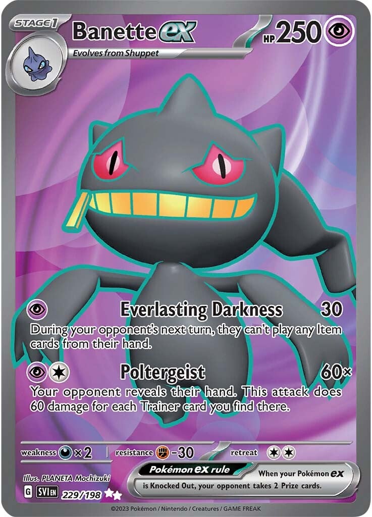 Banette ex (229/198) [Scarlet & Violet: Base Set] | Galaxy Games LLC