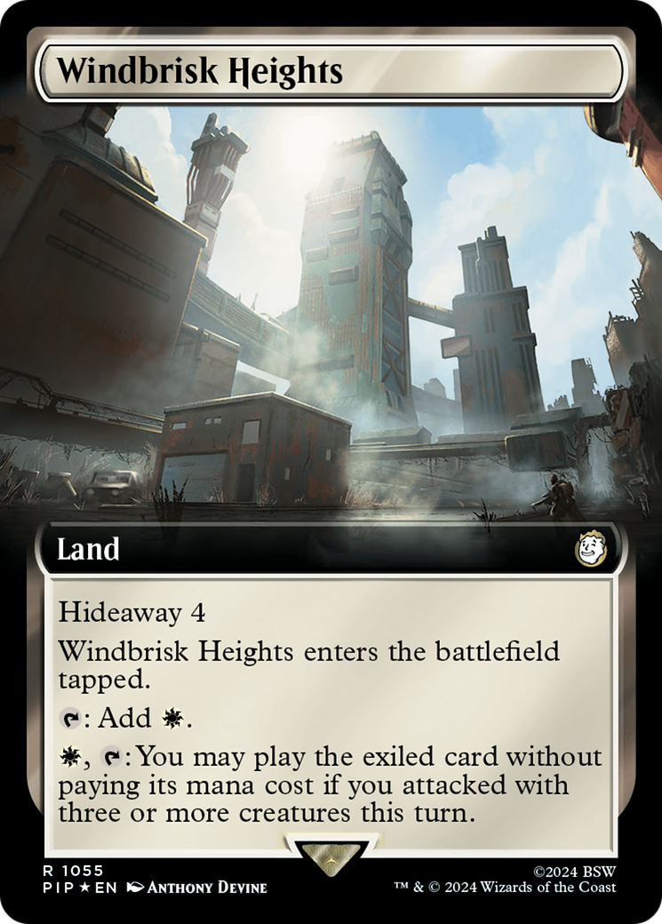 Windbrisk Heights (Extended Art) (Surge Foil) [Fallout] | Galaxy Games LLC