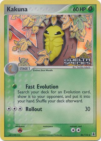 Kakuna (46/113) (Stamped) [EX: Delta Species] | Galaxy Games LLC