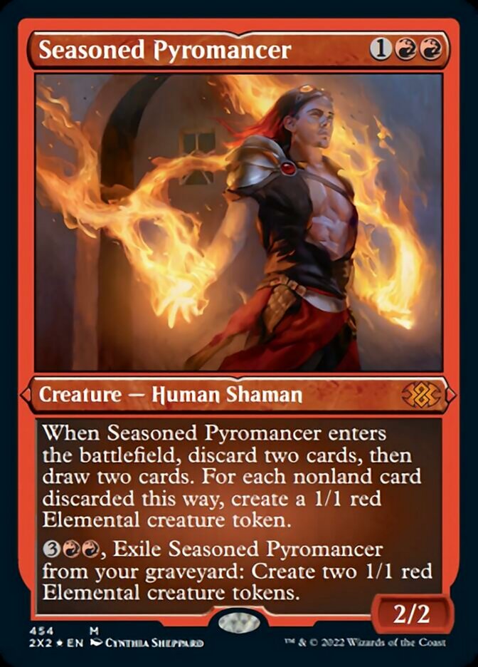 Seasoned Pyromancer (Foil Etched) [Double Masters 2022] | Galaxy Games LLC