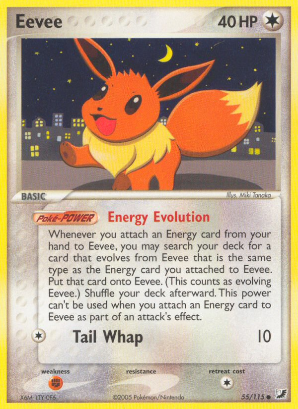 Eevee (55/115) [EX: Unseen Forces] | Galaxy Games LLC