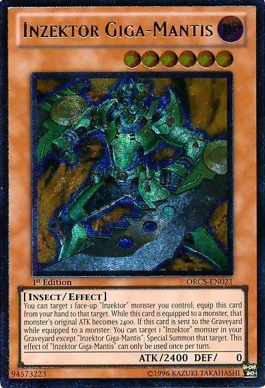 Inzektor Giga-Mantis [ORCS-EN021] Ultimate Rare | Galaxy Games LLC
