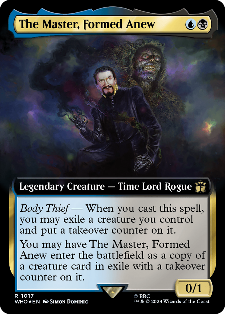 The Master, Formed Anew (Extended Art) (Surge Foil) [Doctor Who] | Galaxy Games LLC