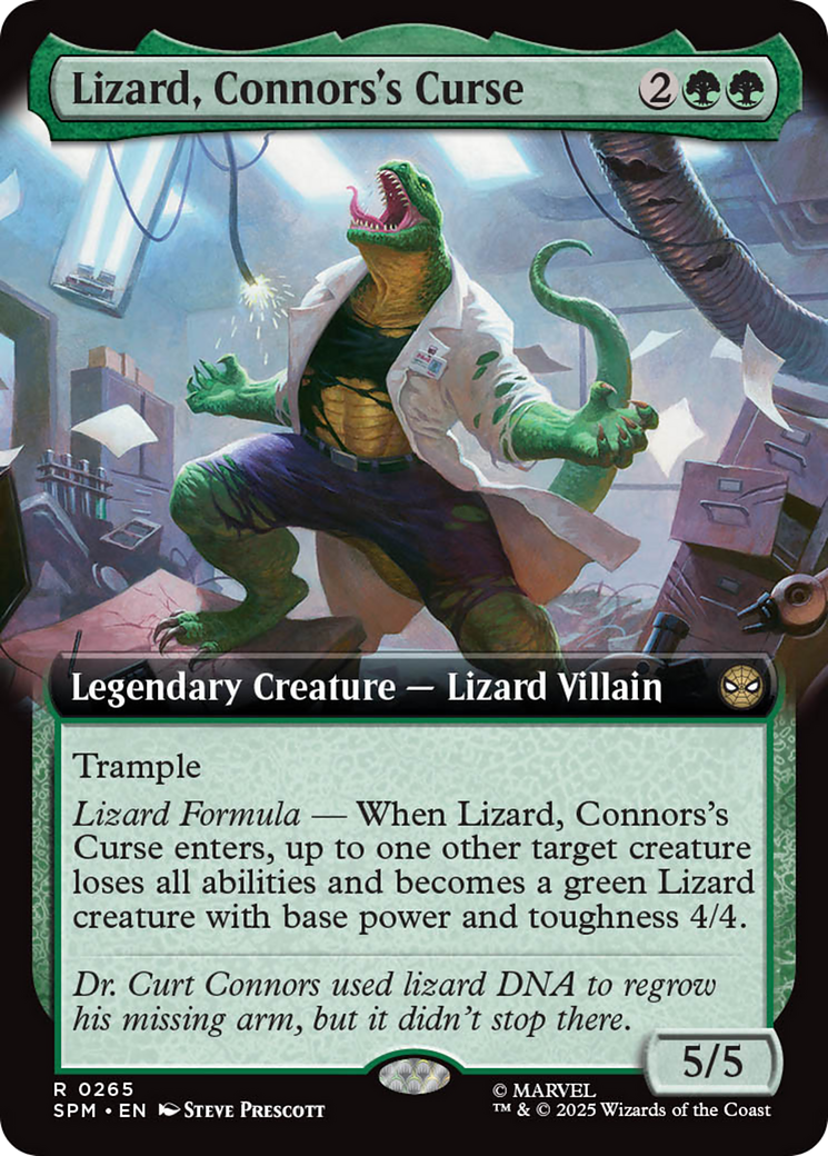Lizard, Connors's Curse (Extended Art) [Marvel's Spider-Man] | Galaxy Games LLC
