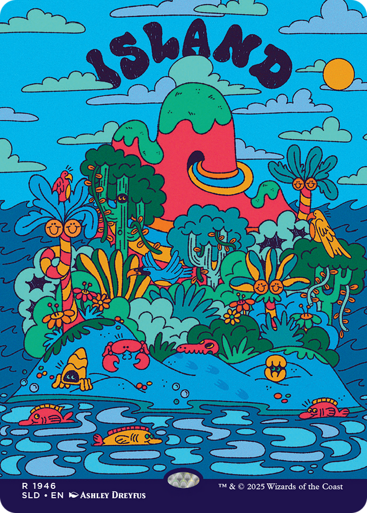 Island (1946) (Rainbow Foil) [Secret Lair Drop Series] | Galaxy Games LLC