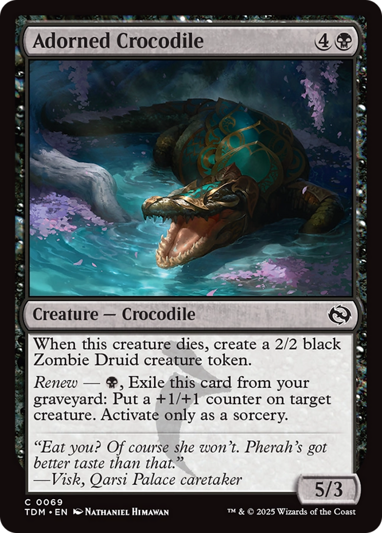 Adorned Crocodile [Tarkir: Dragonstorm] | Galaxy Games LLC