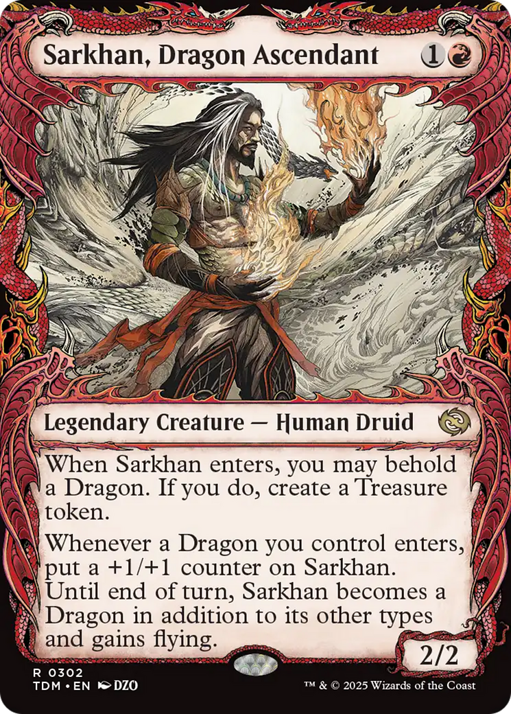 Sarkhan, Dragon Ascendant (0302) (Showcase) [Tarkir: Dragonstorm] | Galaxy Games LLC