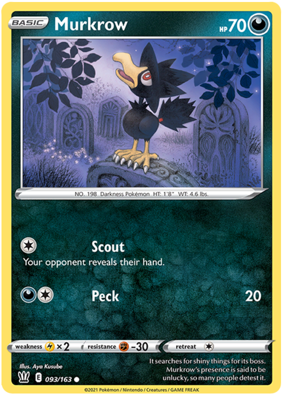 Murkrow (093/163) [Sword & Shield: Battle Styles] | Galaxy Games LLC