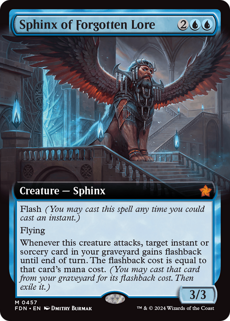 Sphinx of Forgotten Lore (Extended Art) [Foundations] | Galaxy Games LLC