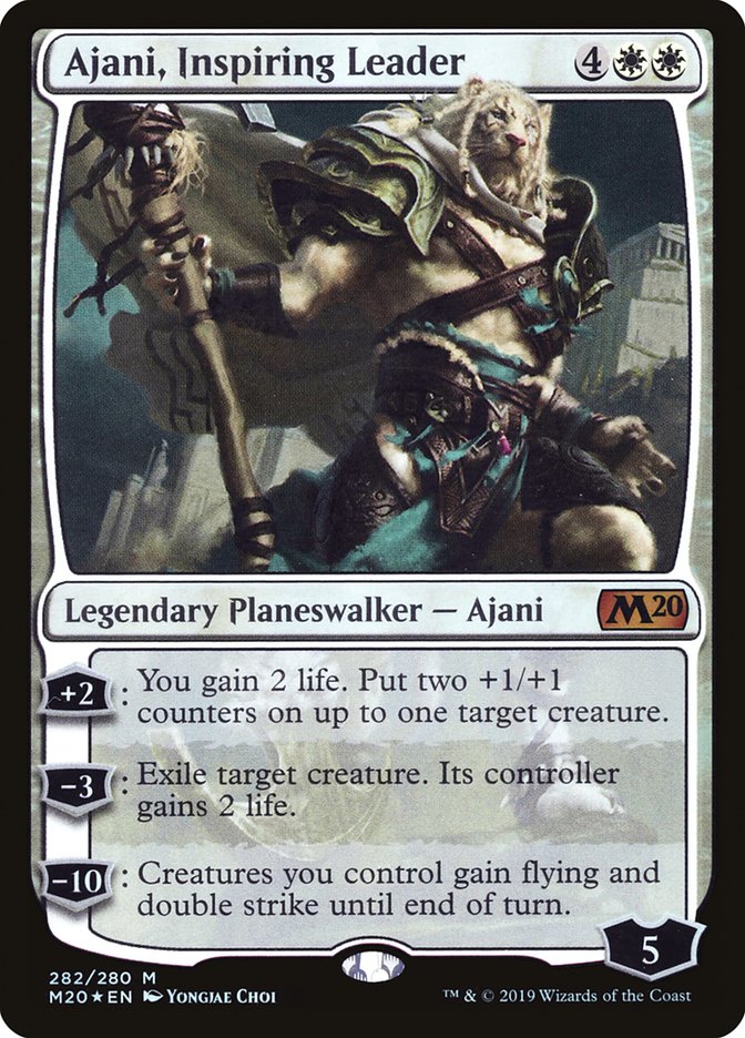Ajani, Inspiring Leader [Core Set 2020] | Galaxy Games LLC