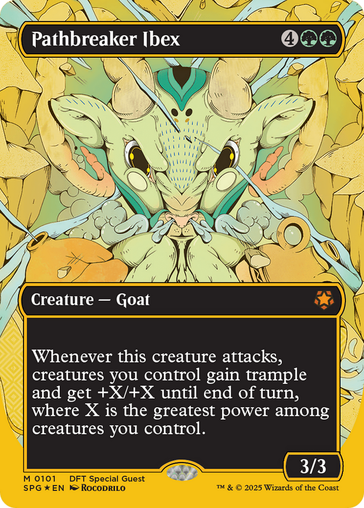 Pathbreaker Ibex (Borderless) (First-Place Foil) [Aetherdrift Special Guests] | Galaxy Games LLC