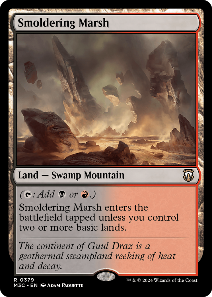 Smoldering Marsh [Modern Horizons 3 Commander] | Galaxy Games LLC