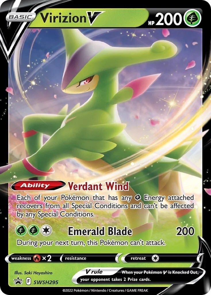 Virizion V (SWSH295) [Sword & Shield: Black Star Promos] | Galaxy Games LLC