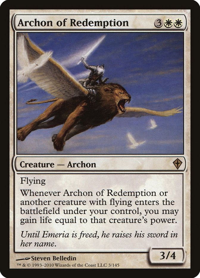 Archon of Redemption [Worldwake] | Galaxy Games LLC