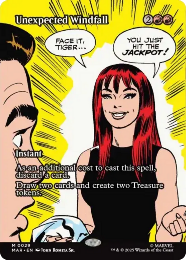Unexpected Windfall (Borderless) [Marvel's Spider-Man: Eternal-Legal] | Galaxy Games LLC