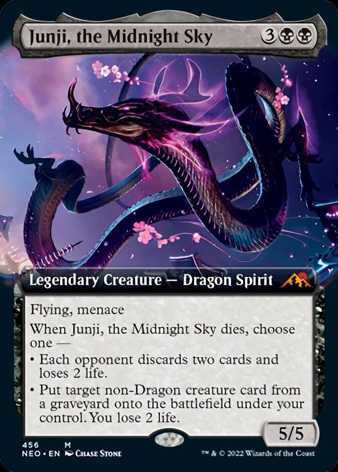 Junji, the Midnight Sky (Extended Art) [Kamigawa: Neon Dynasty] | Galaxy Games LLC