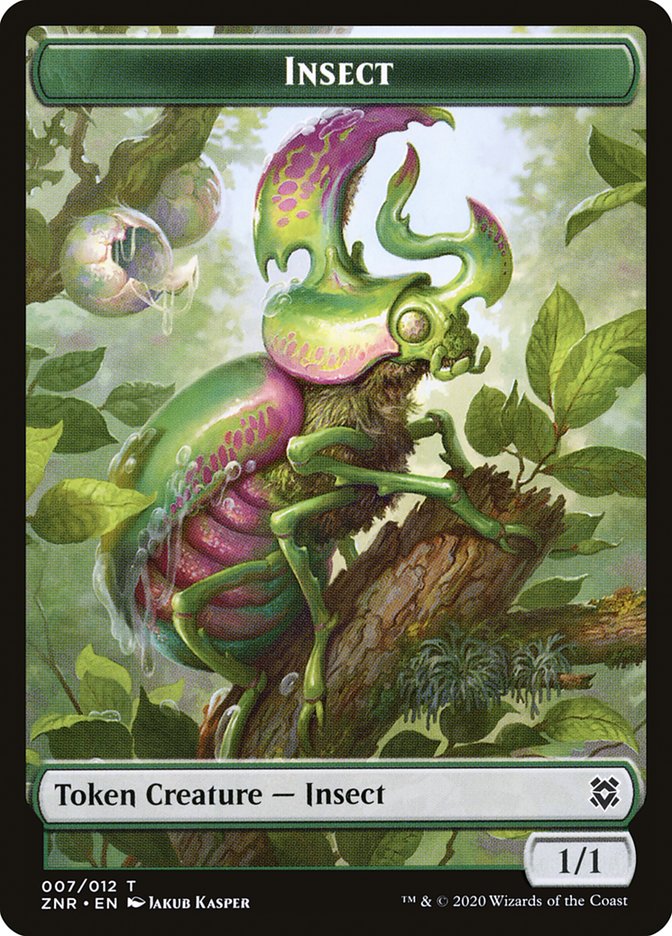 Cat // Insect Double-Sided Token [Zendikar Rising Tokens] | Galaxy Games LLC