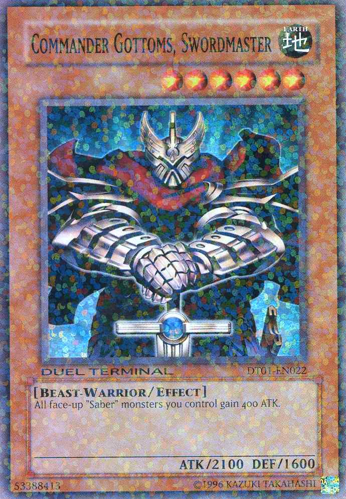 Commander Gottoms, Swordmaster [DT01-EN022] Super Rare | Galaxy Games LLC