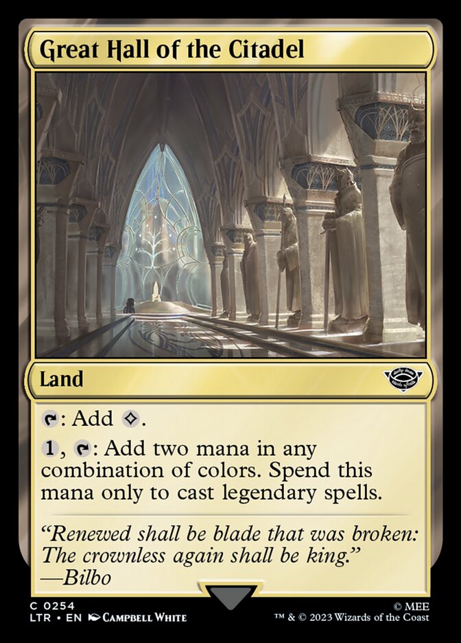Great Hall of the Citadel [The Lord of the Rings: Tales of Middle-Earth] | Galaxy Games LLC