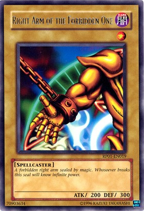 Right Arm of the Forbidden One [RP01-EN019] Rare | Galaxy Games LLC