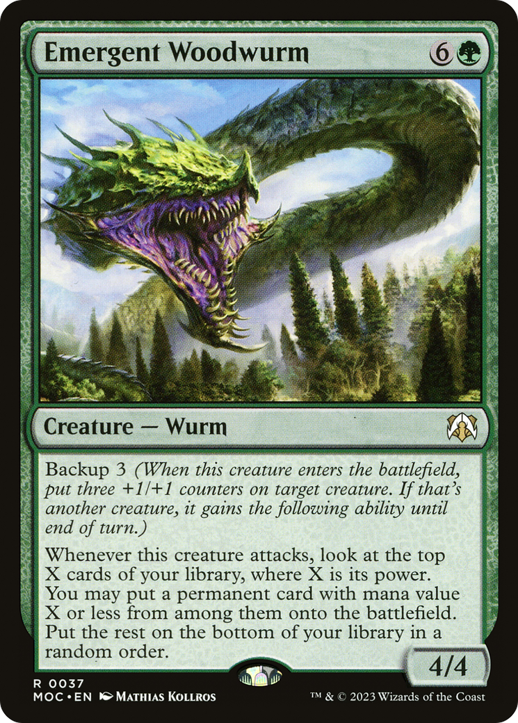 Emergent Woodwurm [March of the Machine Commander] | Galaxy Games LLC