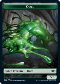 Ooze // Wurm (030) Double-Sided Token [Double Masters Tokens] | Galaxy Games LLC