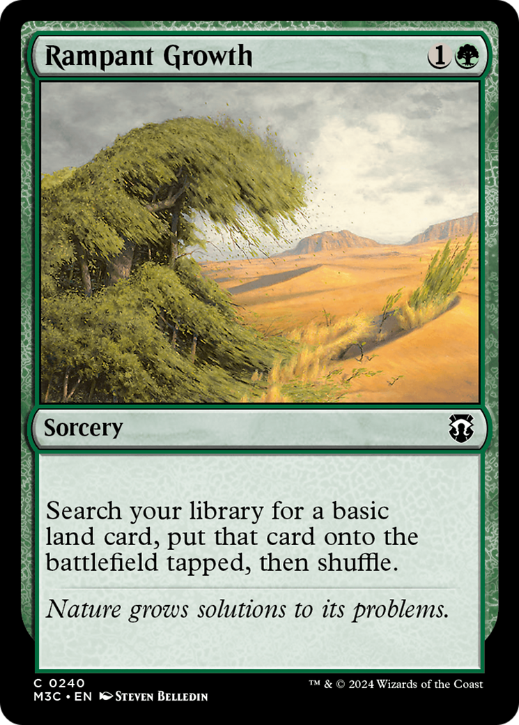 Rampant Growth (Ripple Foil) [Modern Horizons 3 Commander] | Galaxy Games LLC