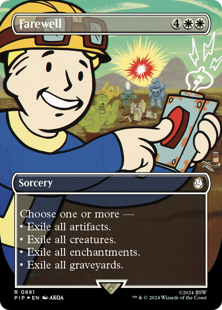 Farewell (Borderless) (Surge Foil) [Fallout] | Galaxy Games LLC