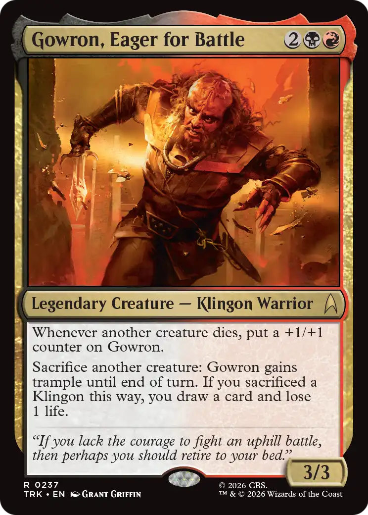 Gowron, Eager for Battle [Star Trek] | Galaxy Games LLC