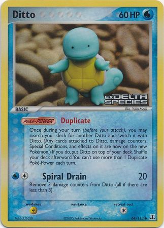 Ditto (64/113) (Stamped) [EX: Delta Species] | Galaxy Games LLC