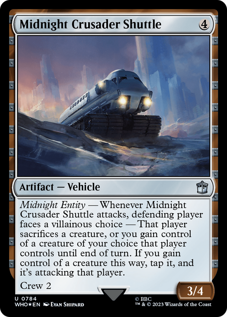 Midnight Crusader Shuttle (Surge Foil) [Doctor Who] | Galaxy Games LLC