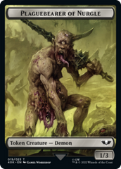 Spawn // Plaguebearer of Nurgle Double-Sided (Surge Foil) [Warhammer 40,000 Tokens] | Galaxy Games LLC