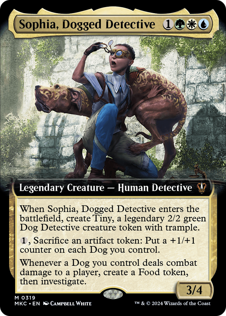 Sophia, Dogged Detective (Extended Art) [Murders at Karlov Manor Commander] | Galaxy Games LLC