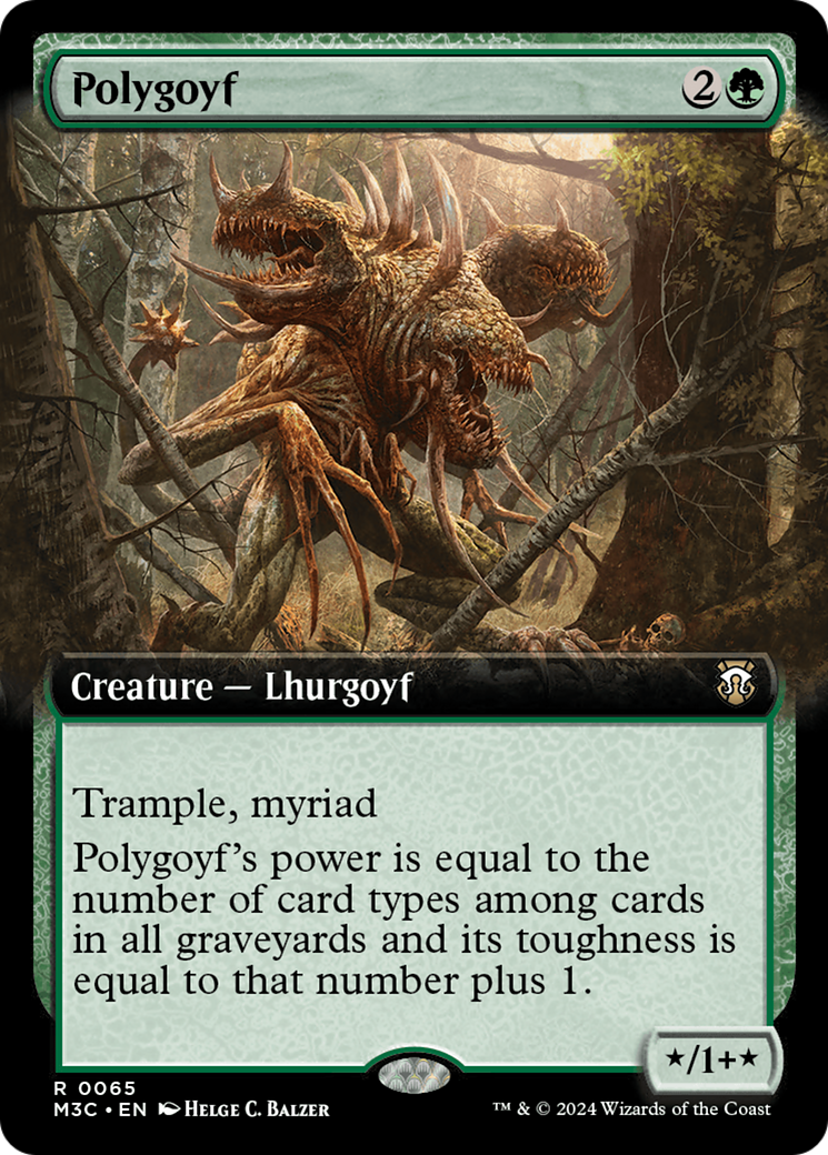 Polygoyf (Extended Art) [Modern Horizons 3 Commander] | Galaxy Games LLC