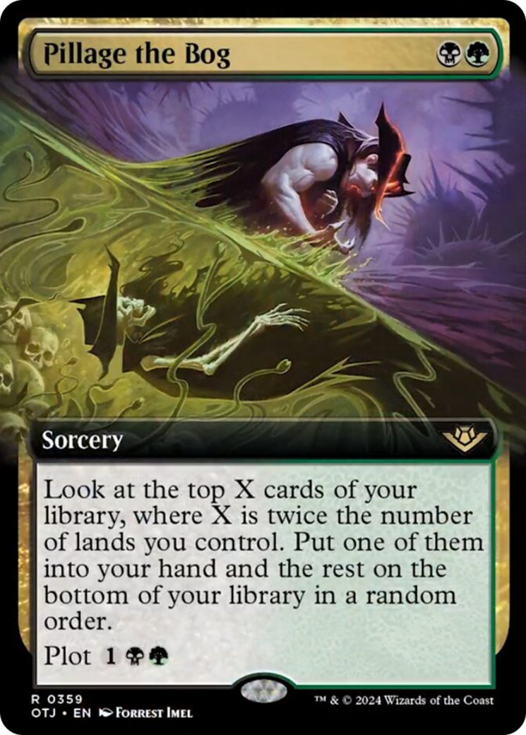 Pillage the Bog (Extended Art) [Outlaws of Thunder Junction] | Galaxy Games LLC