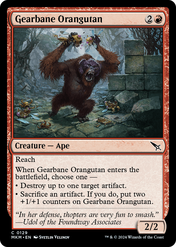Gearbane Orangutan [Murders at Karlov Manor] | Galaxy Games LLC