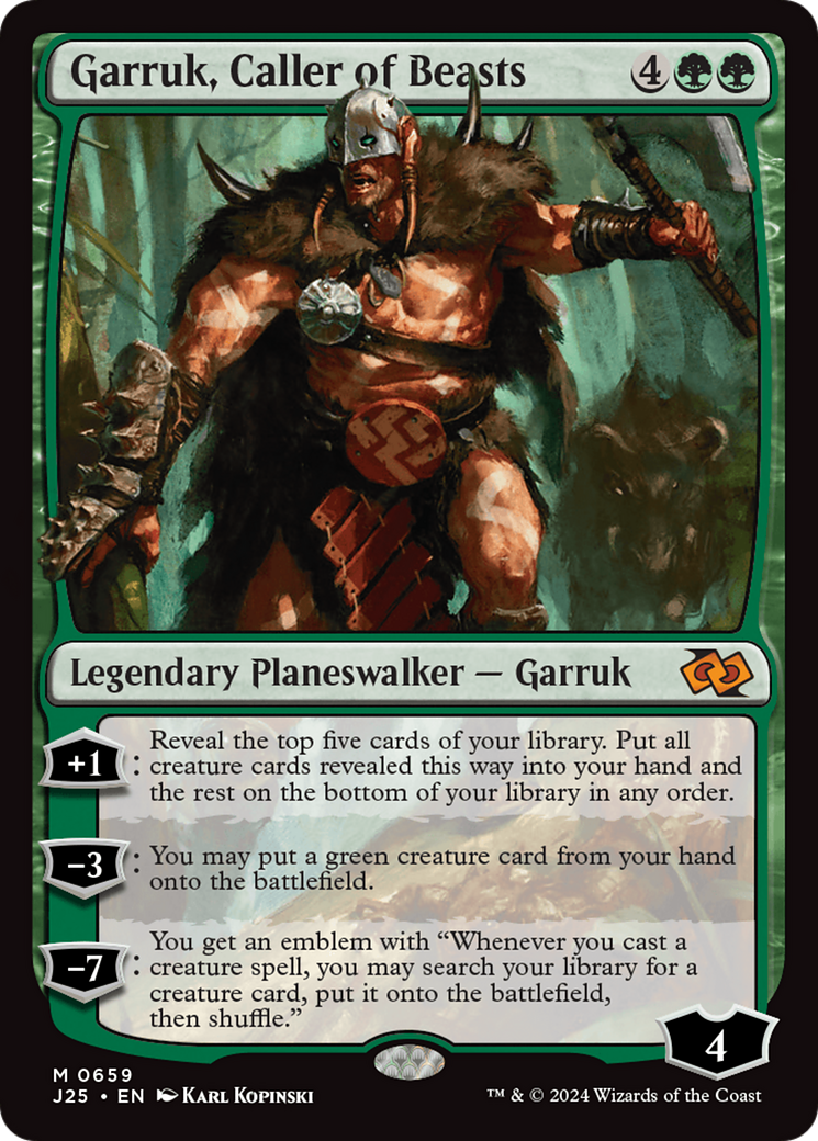 Garruk, Caller of Beasts [Foundations Jumpstart] | Galaxy Games LLC