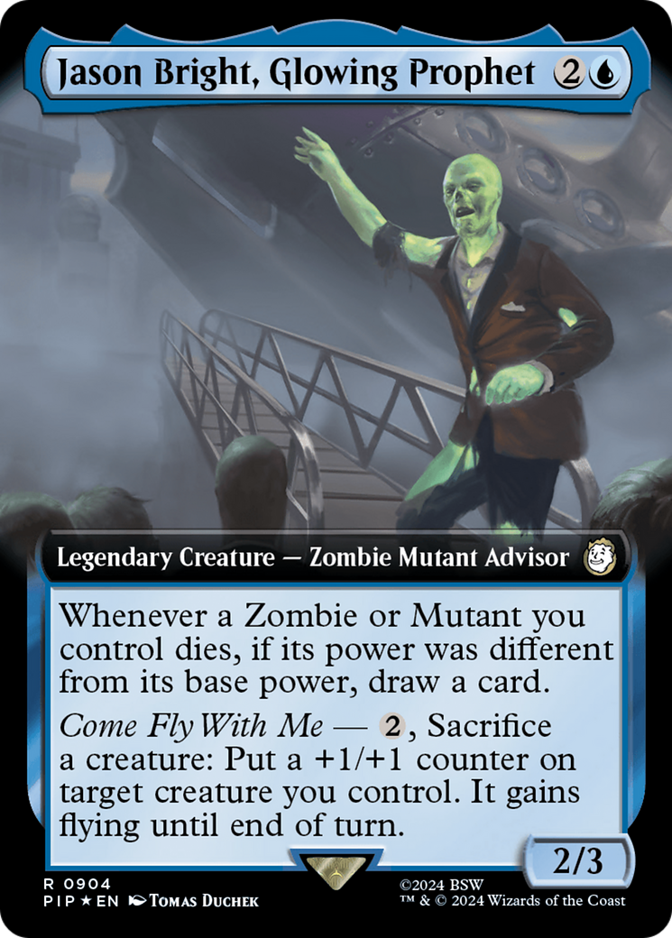 Jason Bright, Glowing Prophet (Extended Art) (Surge Foil) [Fallout] | Galaxy Games LLC