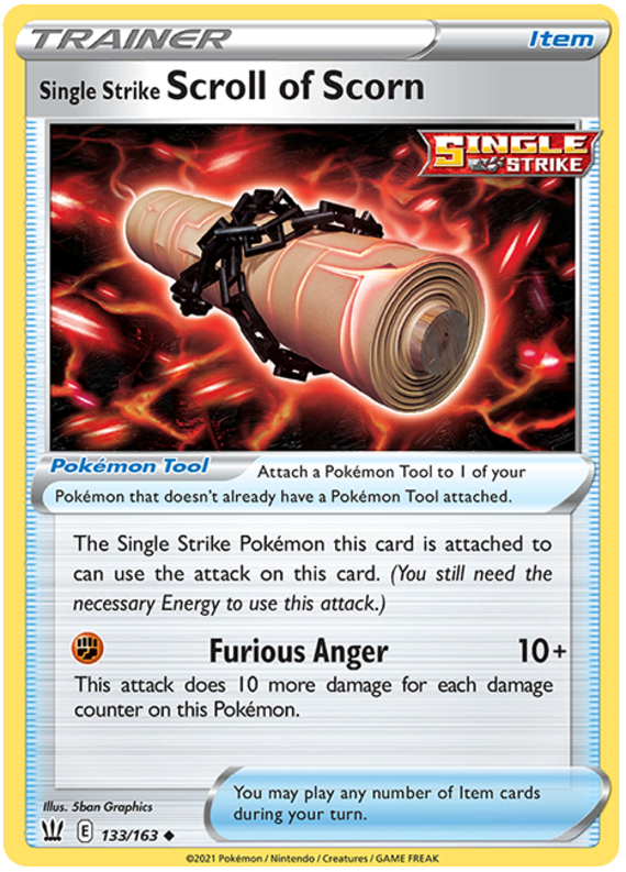 Single Strike Scroll of Scorn (133/163) [Sword & Shield: Battle Styles] | Galaxy Games LLC