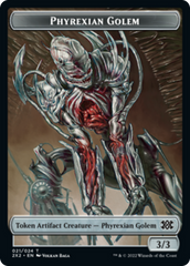 Egg // Phyrexian Golem Double-Sided Token [Double Masters 2022 Tokens] | Galaxy Games LLC