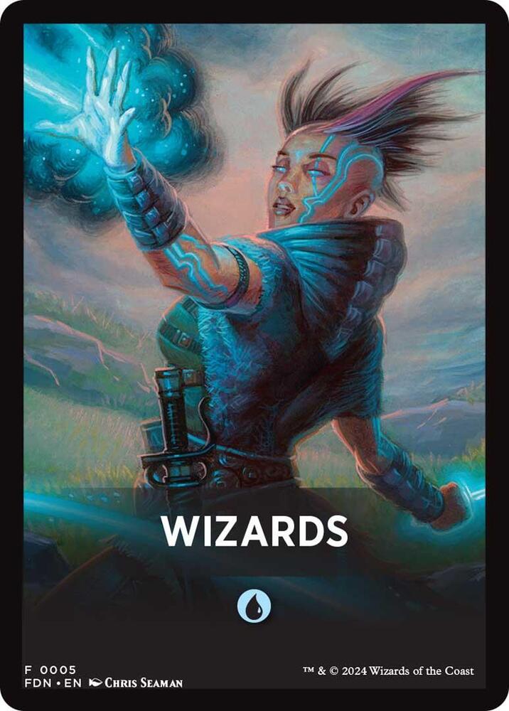 Wizards Theme Card [Foundations Tokens] | Galaxy Games LLC