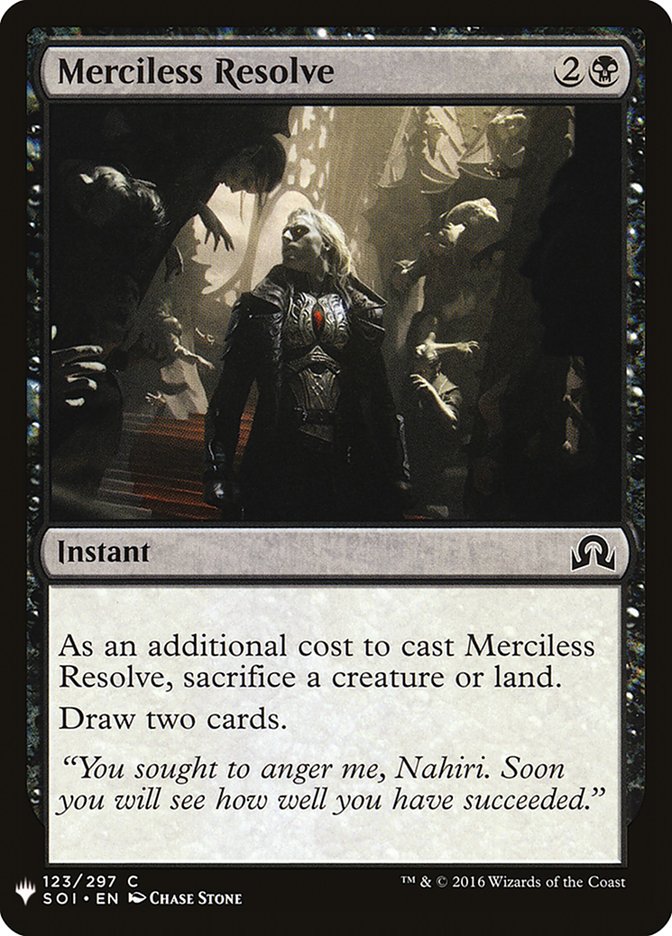 Merciless Resolve [Mystery Booster] | Galaxy Games LLC