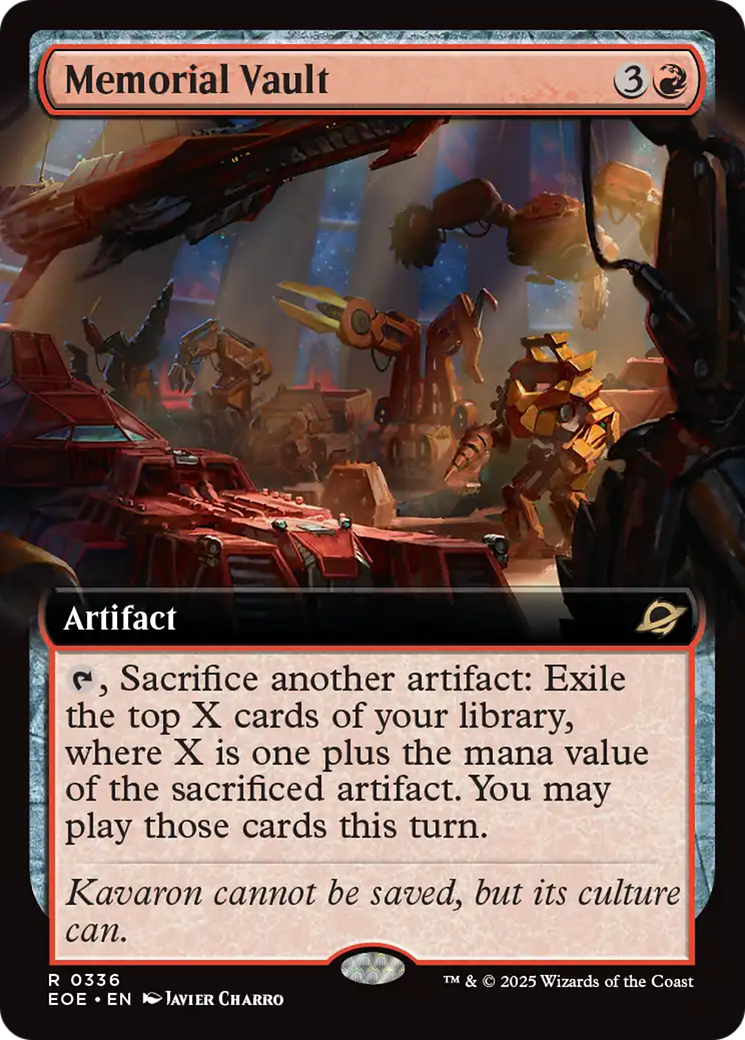 Memorial Vault (Extended Art) [Edge of Eternities] | Galaxy Games LLC