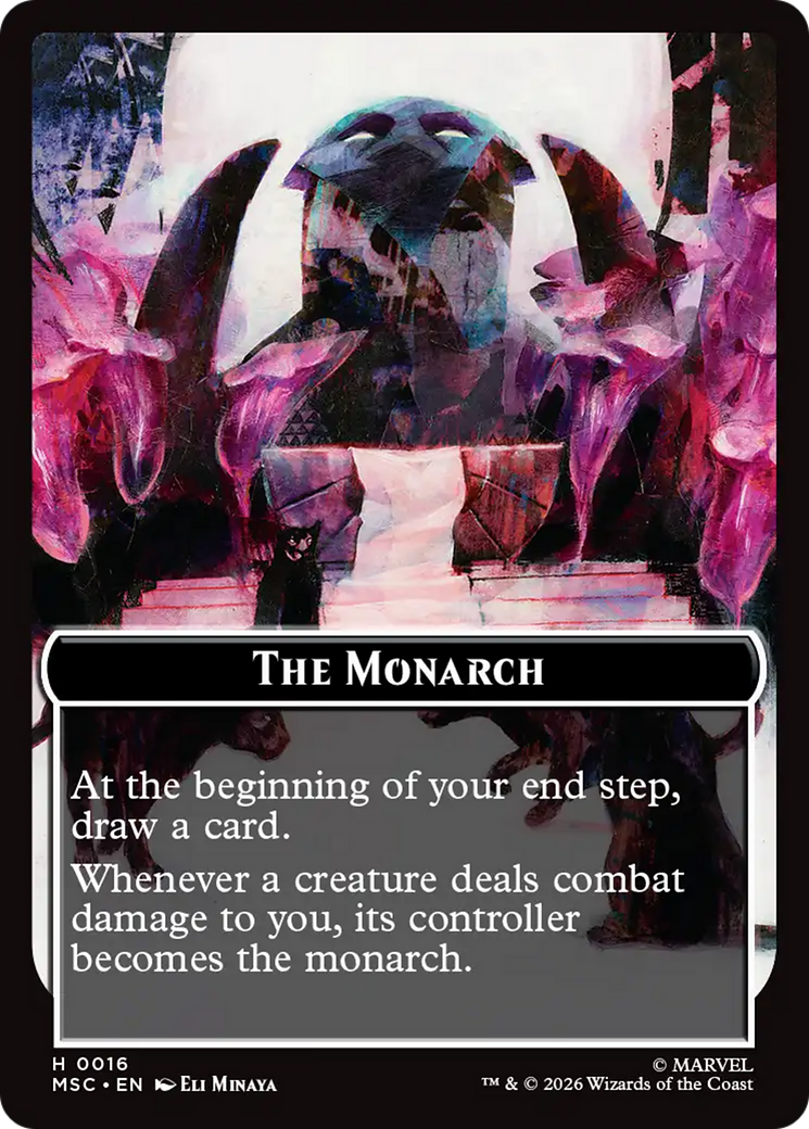 The Monarch (016) // Vibranium (031) Double-Sided Token (Surge Foil) [Marvel Super Heroes Commander Tokens] | Galaxy Games LLC